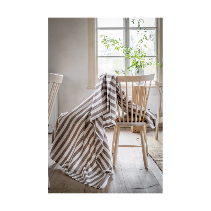 Mantel Ernst rayas 145x300 cm, Marrón topo -blanco ERNST