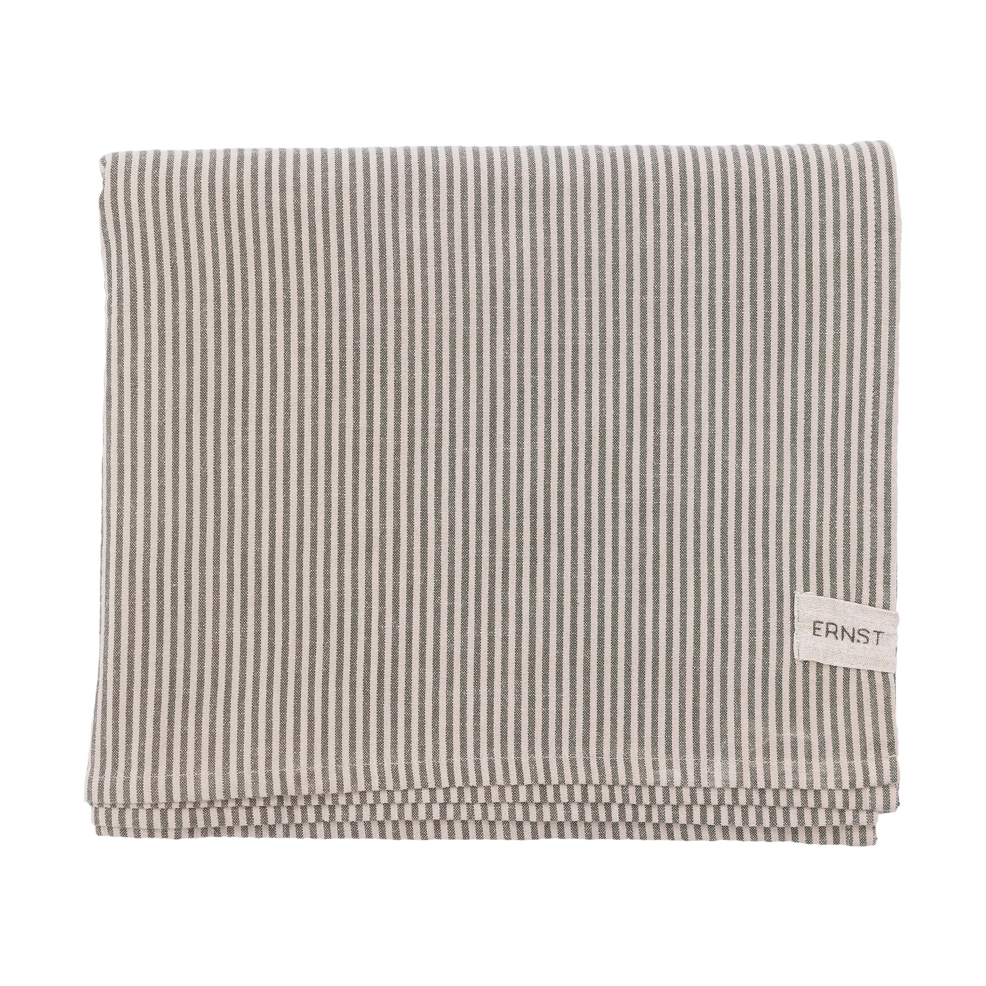 Mantel Ernst rayas estrechas 145x300 cm, Verde-beige ERNST