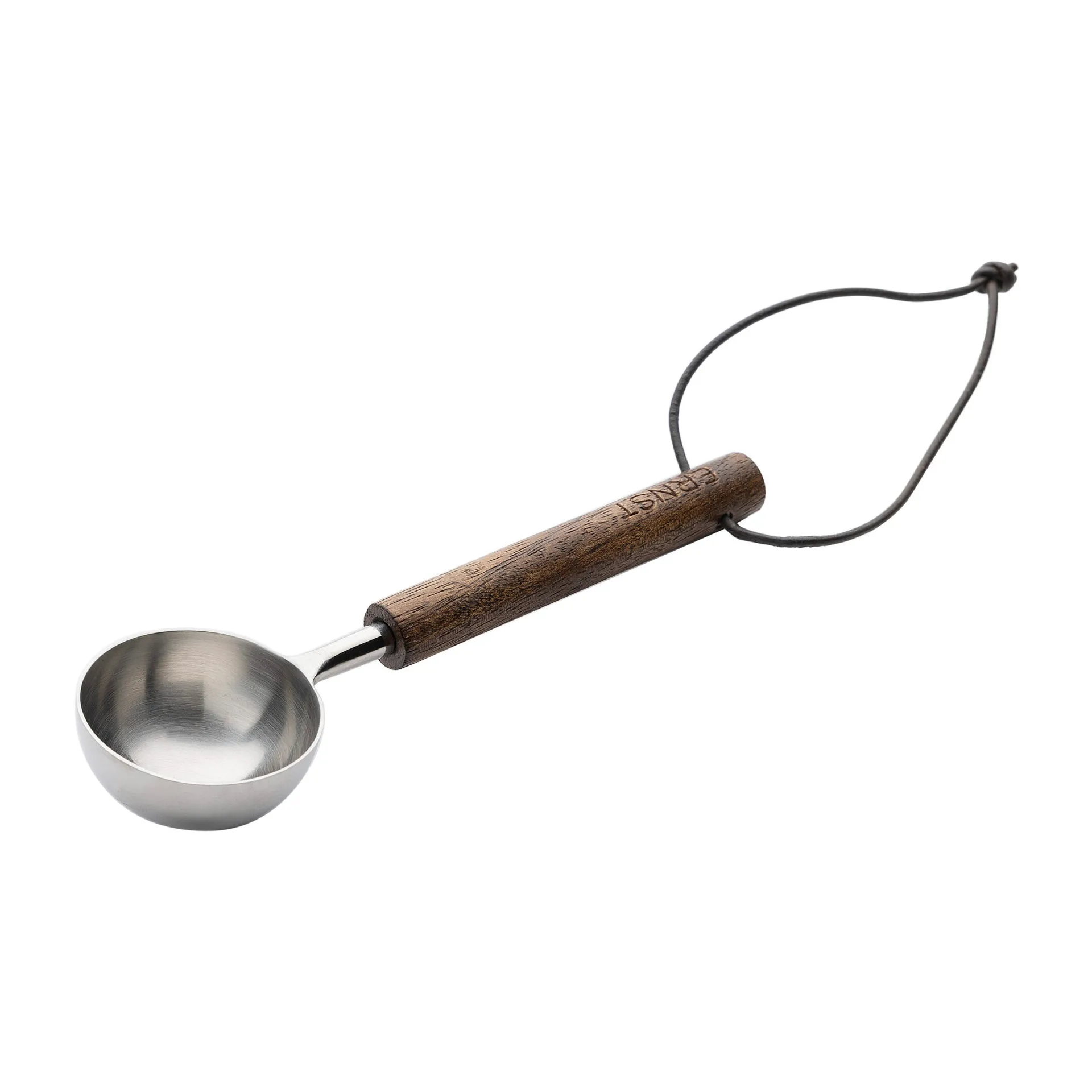 Medidos de café con mango de madera Ernst, Marrón oscuro ERNST