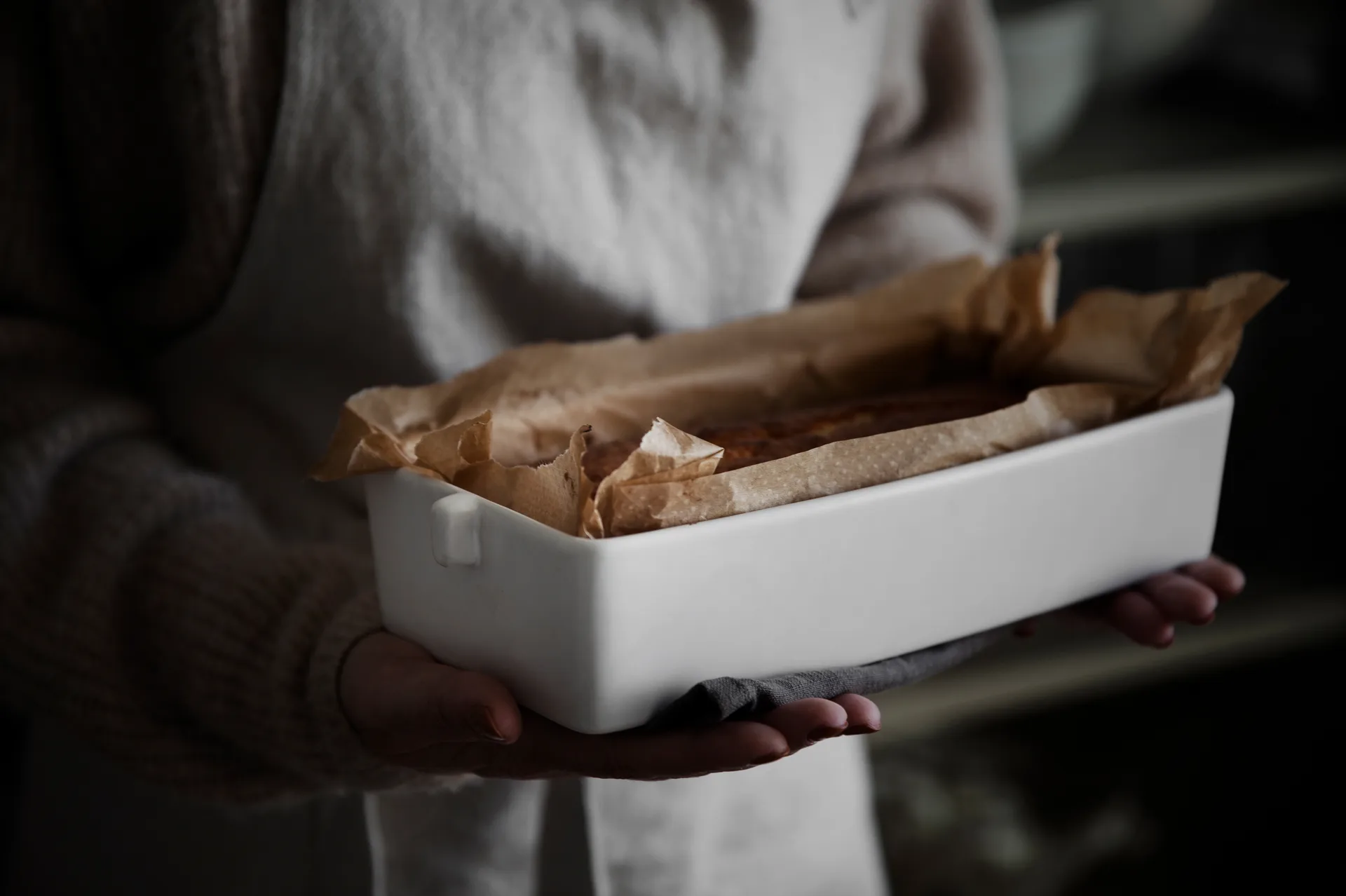 Molde de horno Ernst 13x29 cm, blanco ERNST