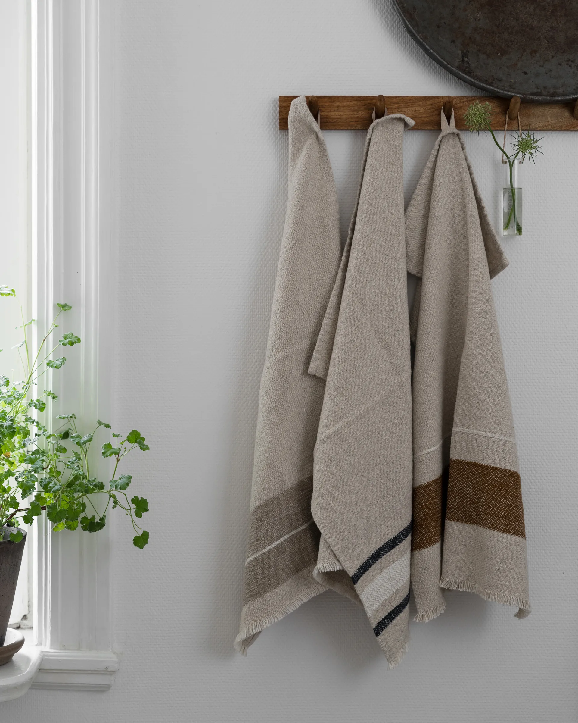 Paño de cocina Ernst, Natural-beige-blanco, 47x70 cm ERNST