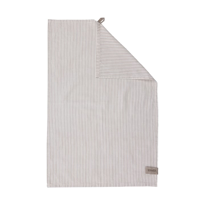 Paño de cocina Ernst rayas finas 47x70 cm - Beige-blanco a rayas - ERNST