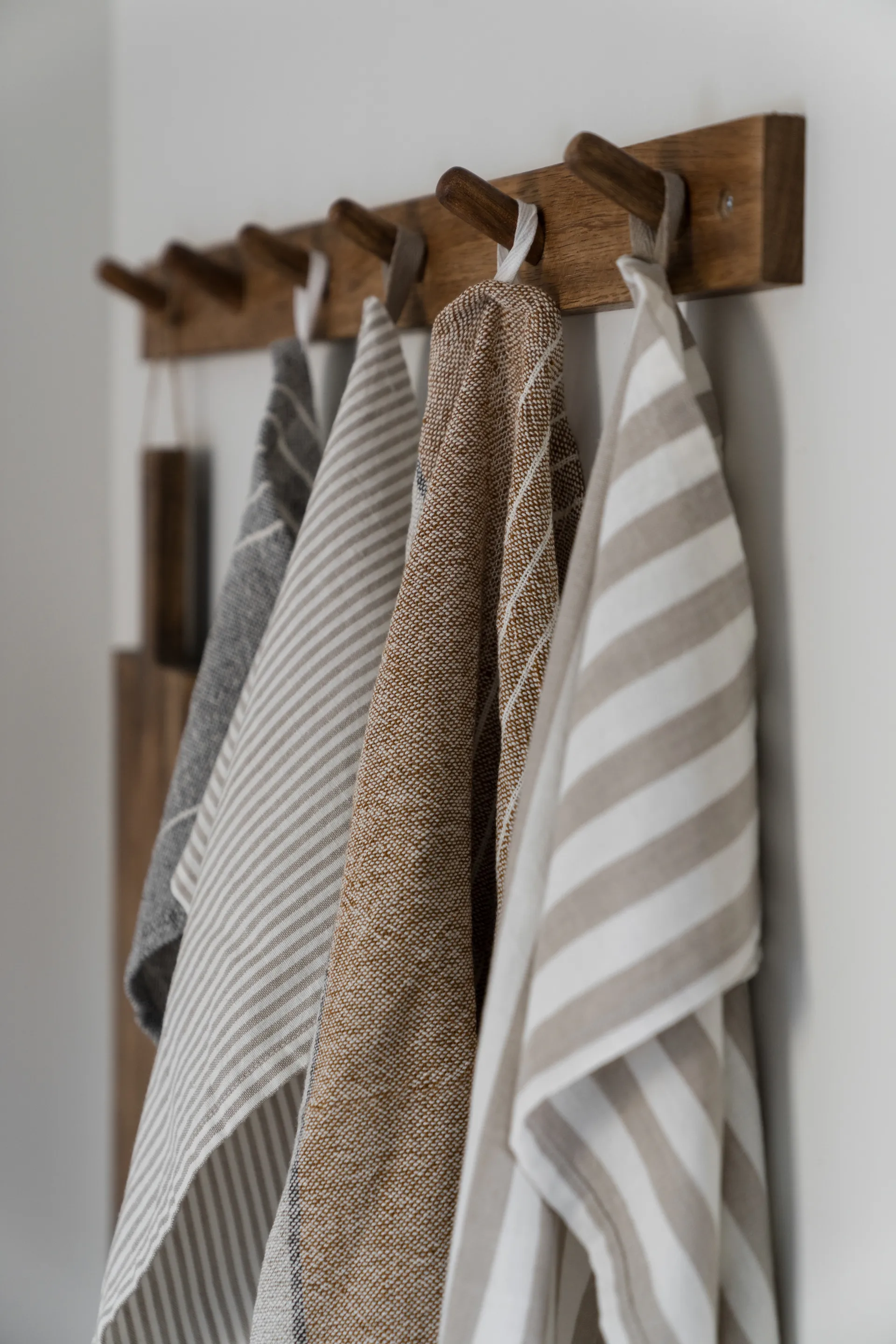 Paño de cocina Ernst tejido mixto de lino 47x70 cm, Caramelo-natural ERNST