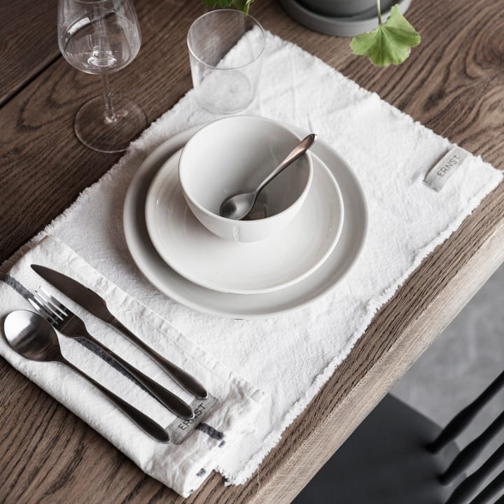Plato de mesa Ernst gres 26 cm, blanco ERNST