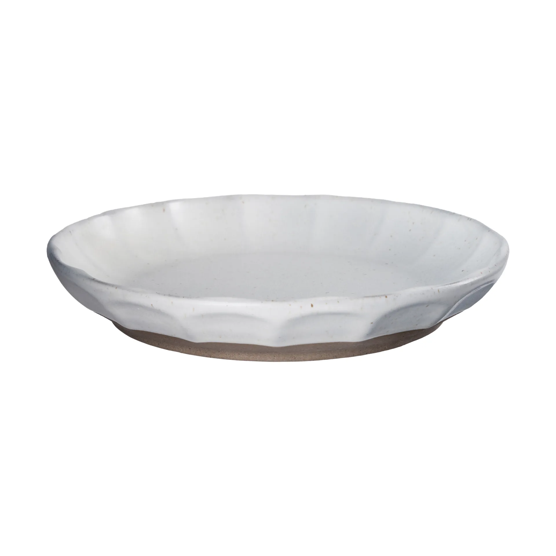 Plato de postre Ernst de gres , Blanco-natural, Ø17×3 cm ERNST