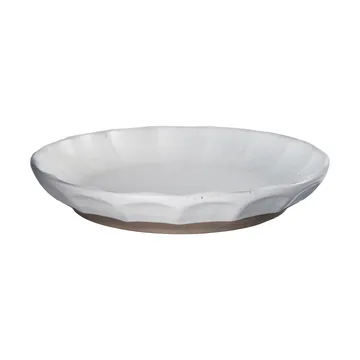Plato de postre Ernst de gres  - Blanco-natural, Ø17×3 cm - ERNST