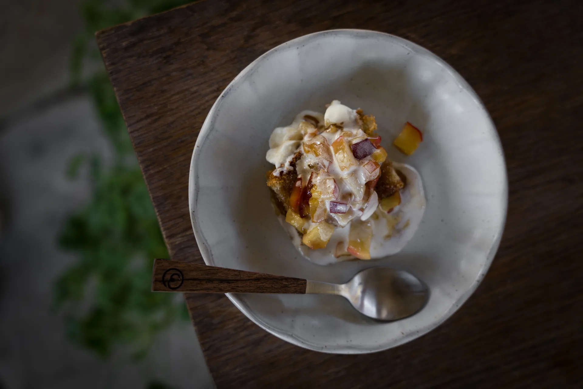 Plato de postre Ernst de gres , Blanco-natural, Ø17×3 cm ERNST