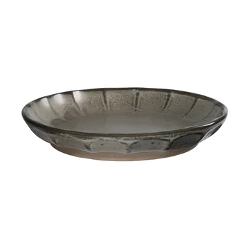 Plato de postre Ernst de gres  - Gris-natural, Ø17x3 cm - ERNST