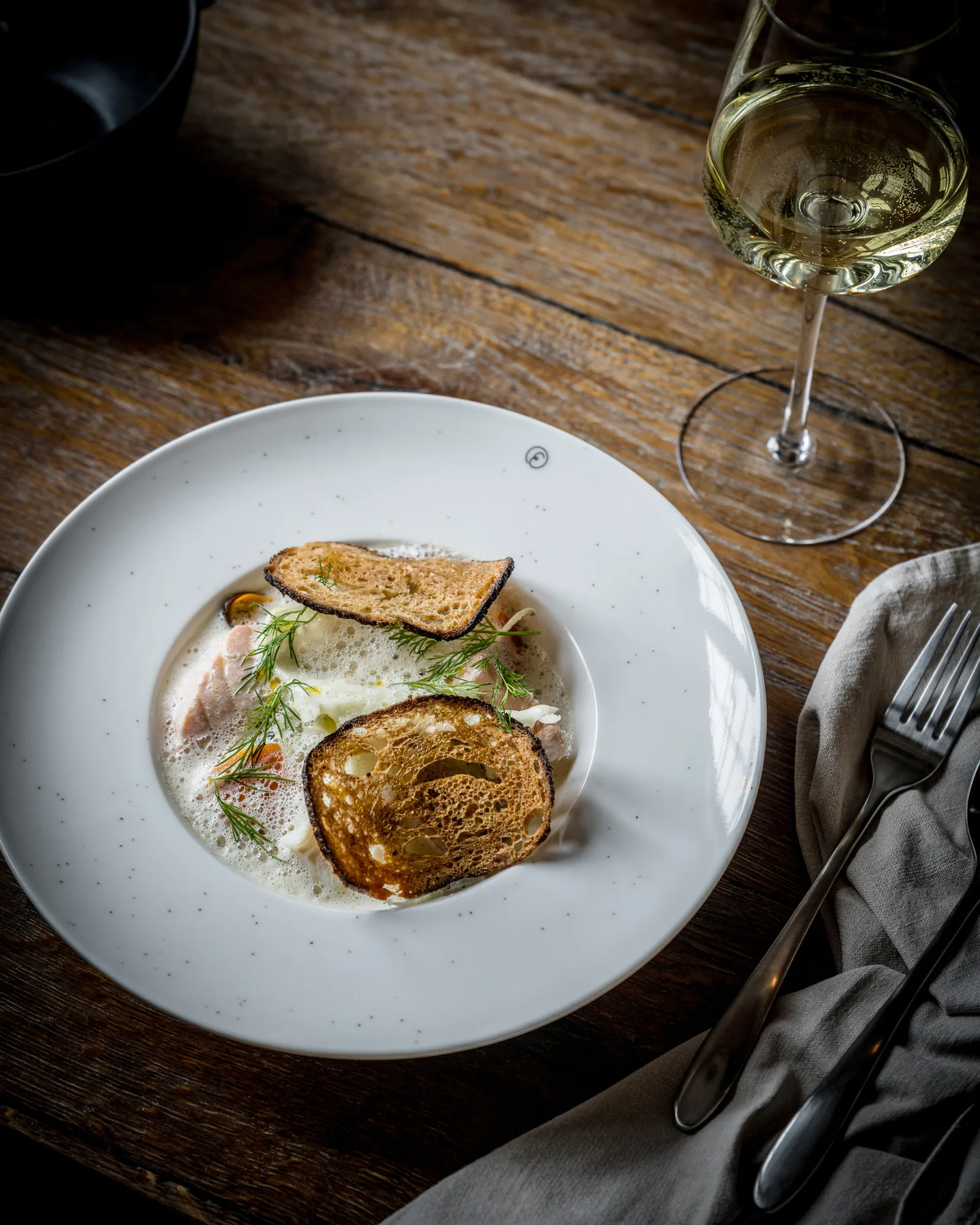 Plato hondo Ernst Ø25 cm, Vainilla ERNST