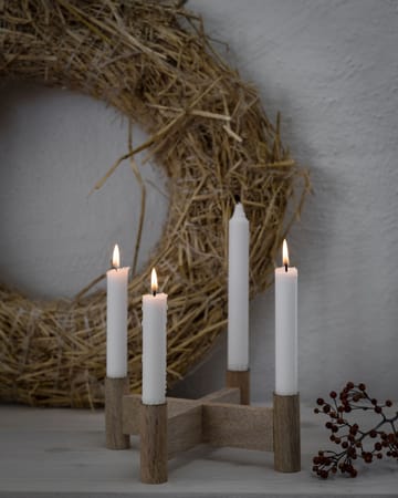 Portavelas de Adviento Ernst Ø22x8 cm - Natural - ERNST