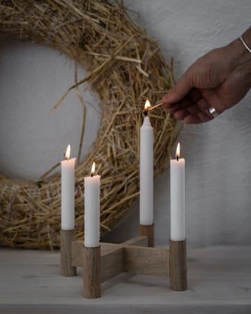 Portavelas de Adviento Ernst Ø22x8 cm - Natural - ERNST