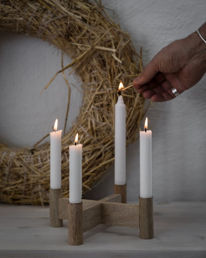 Portavelas de Adviento Ernst Ø22x8 cm, Natural ERNST