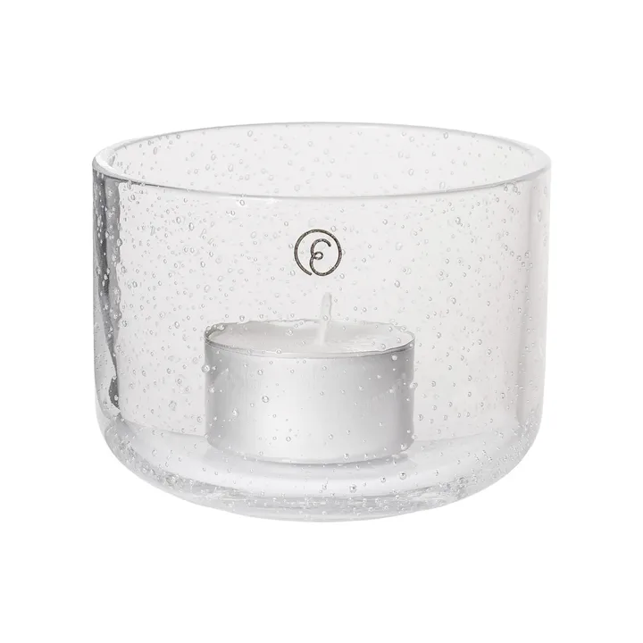 Portavelas de cristal Ernst - Ø8x6 cm - ERNST