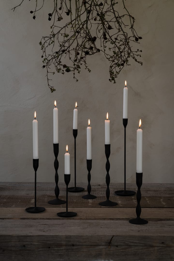 Portavelas de metal negro Ernst, 41 cm ERNST