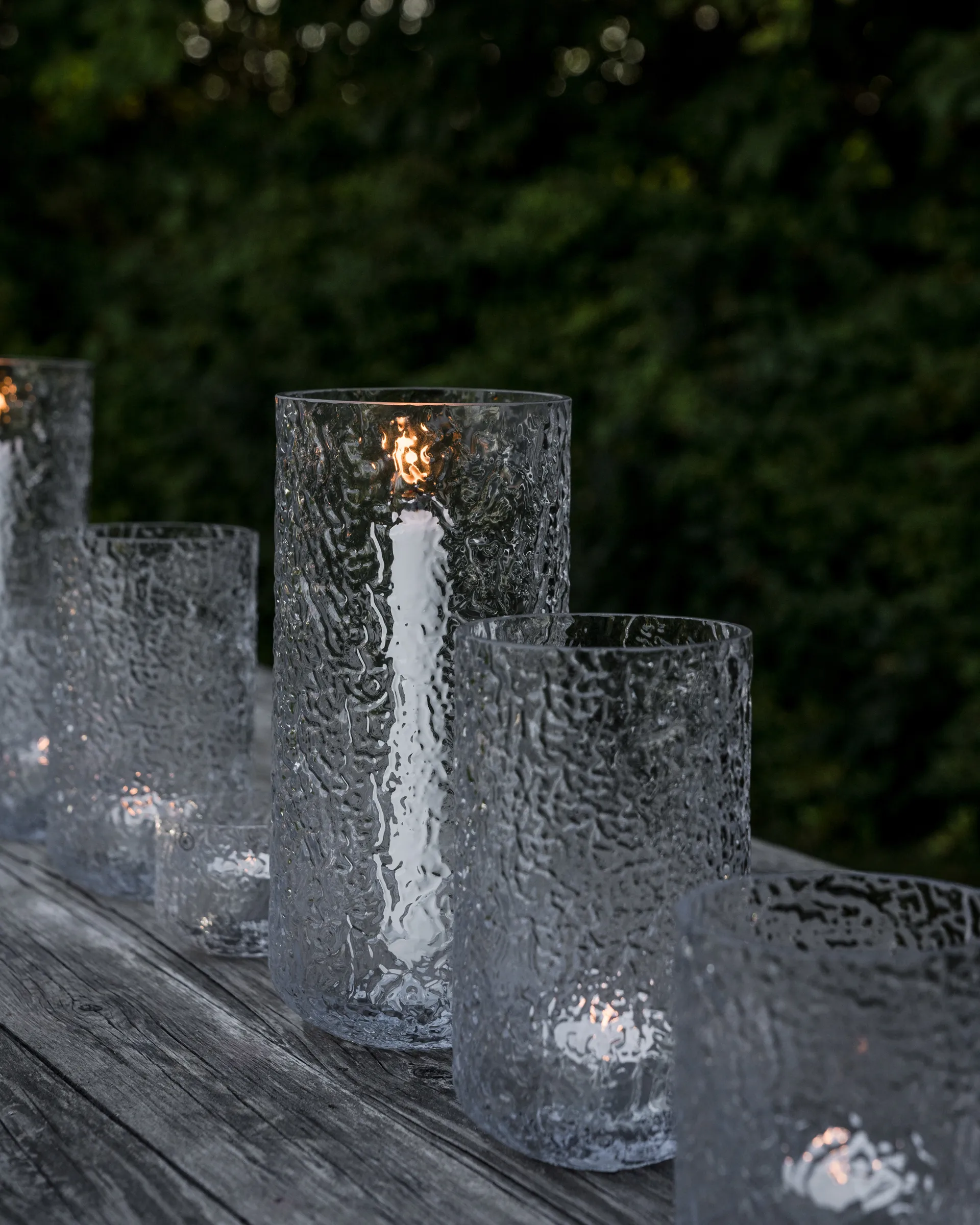 Portavelas Ernst con estampado, Ø11x25 cm ERNST