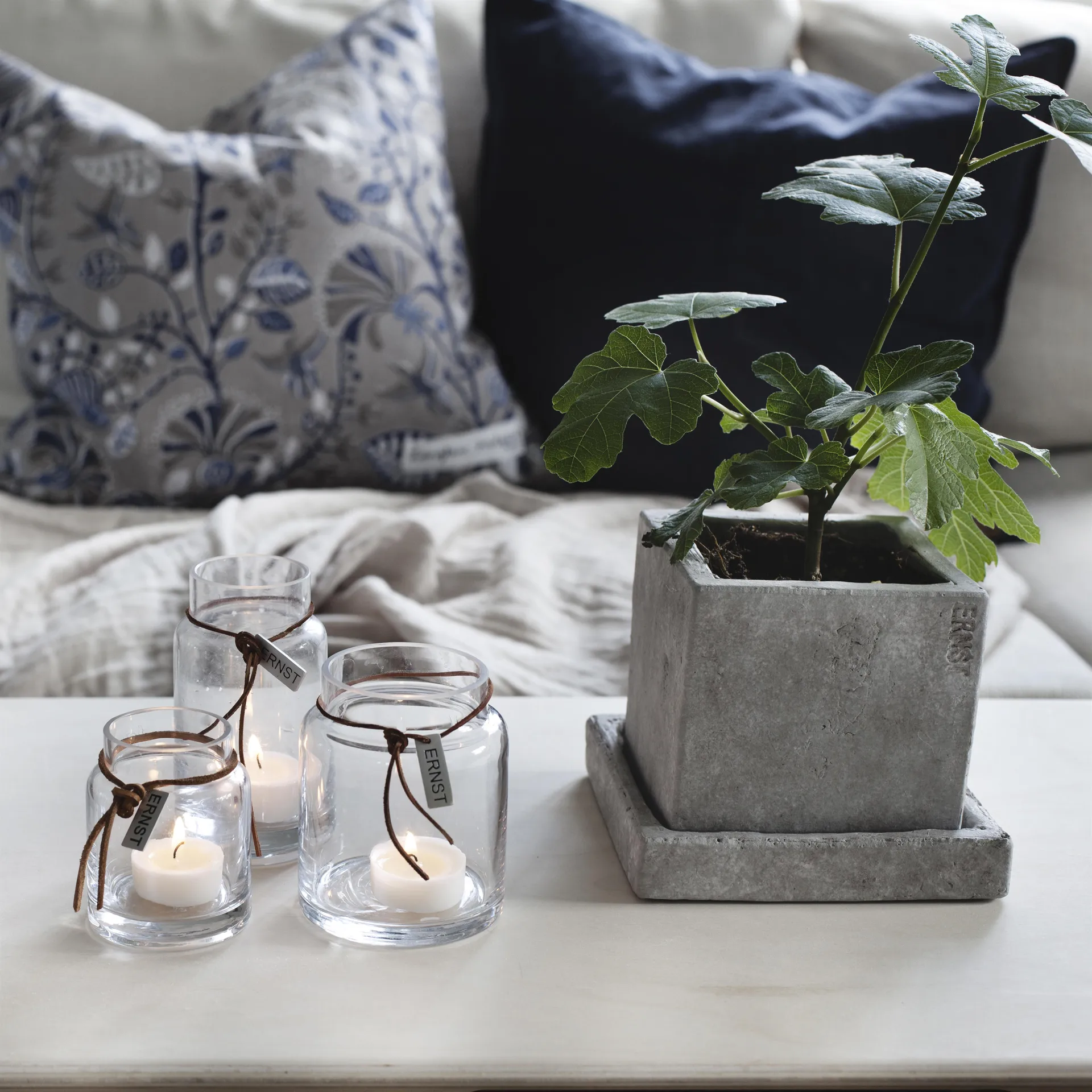 Portavelas Ernst H10 cm Ø6,5 cm, transparente ERNST