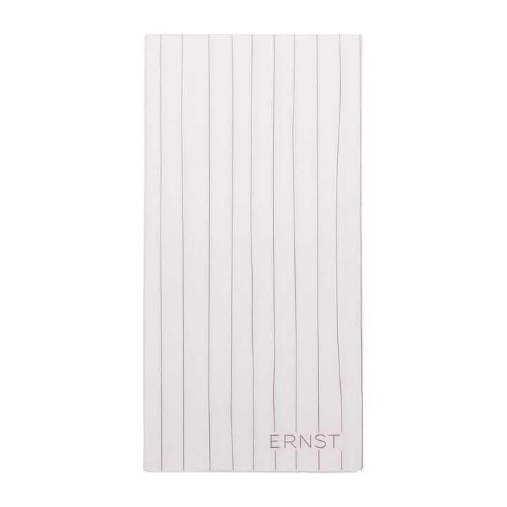 Servilleta a rayas Ernst 10x20 cm, set de 20 - blanco-gris - ERNST