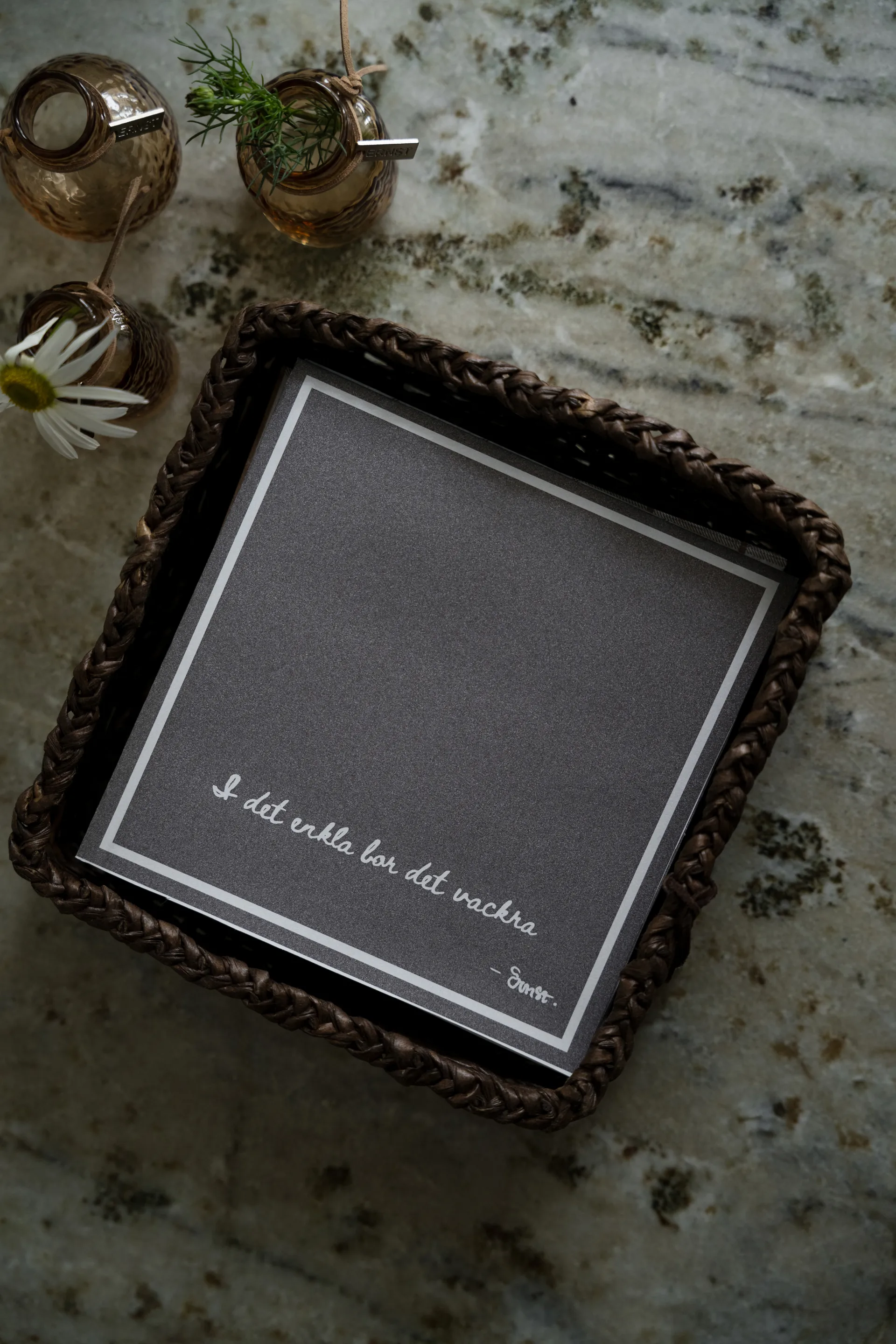 Servilleta con cita Ernst I det enkla, set de 20, Topo  ERNST