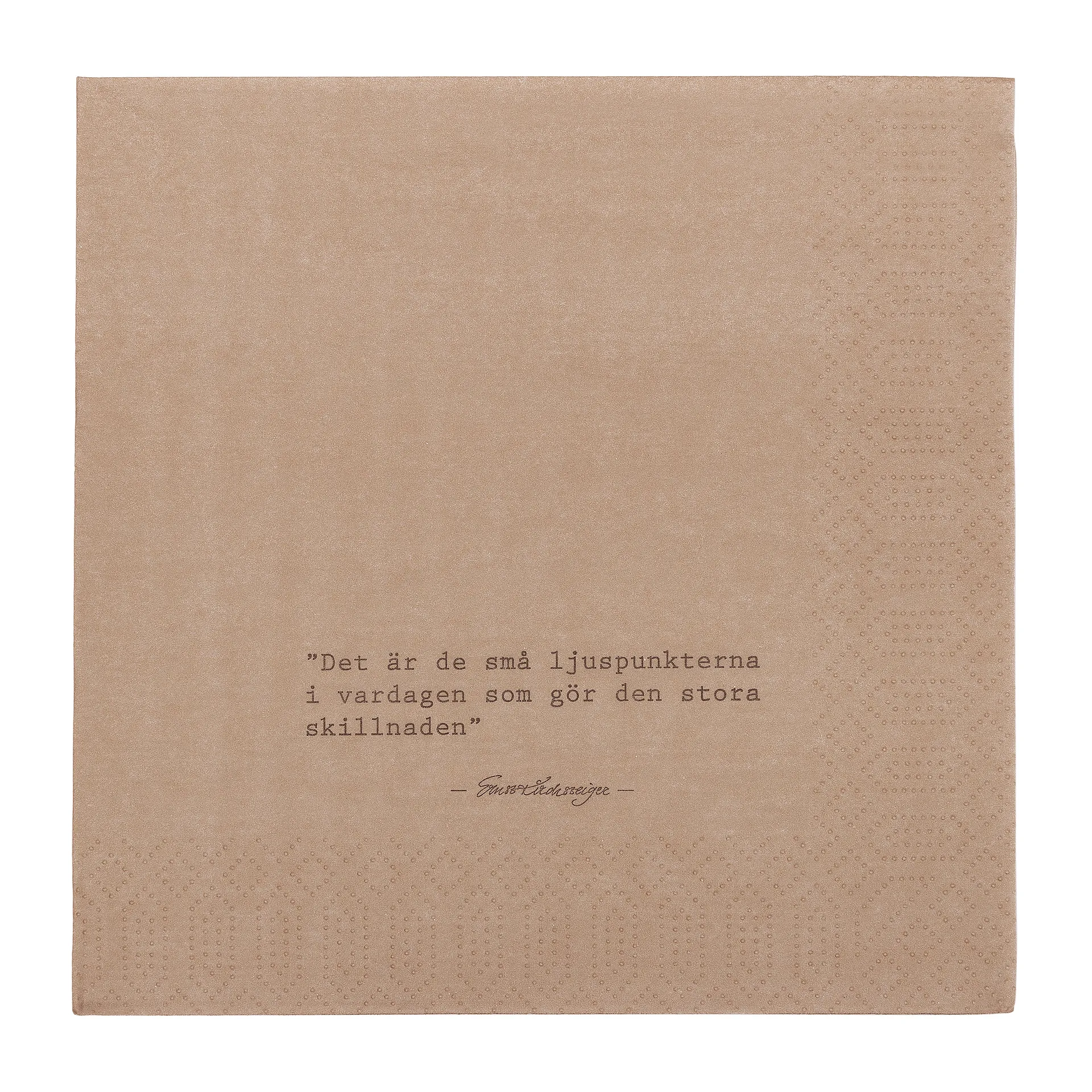 Servilleta Ernst citat Ljuspunkter, Nuez moscada ERNST