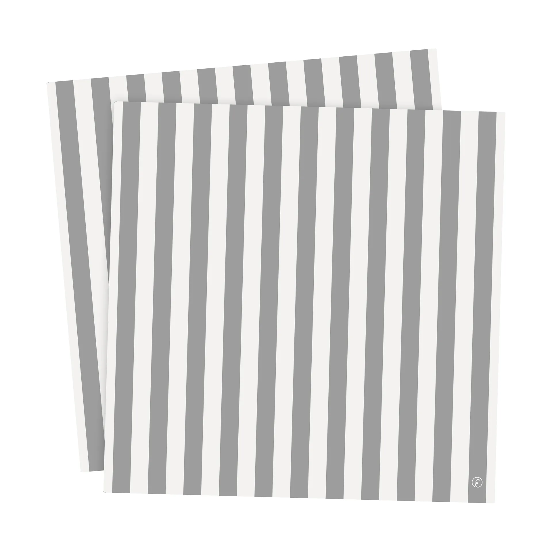 Servilletas Ernst a rayas 33x33 cm, 20-pack, Blanco-gris a rayas ERNST
