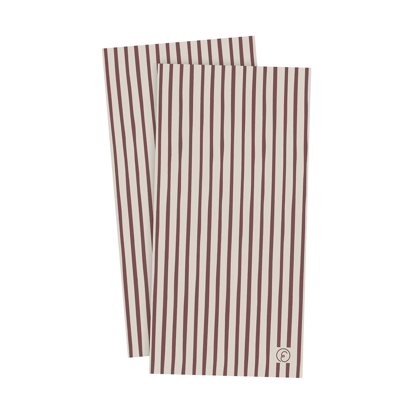 Servilletas Ernst a rayas 33x33 cm, 20-pack, Rojo-gris claro ERNST