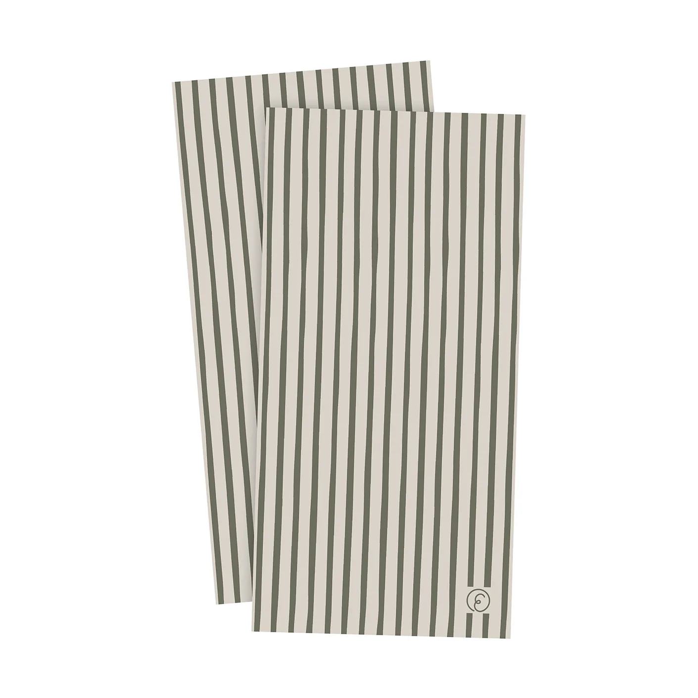 Servilletas Ernst a rayas 33x33 cm, 20-pack, Verde-gris claro ERNST