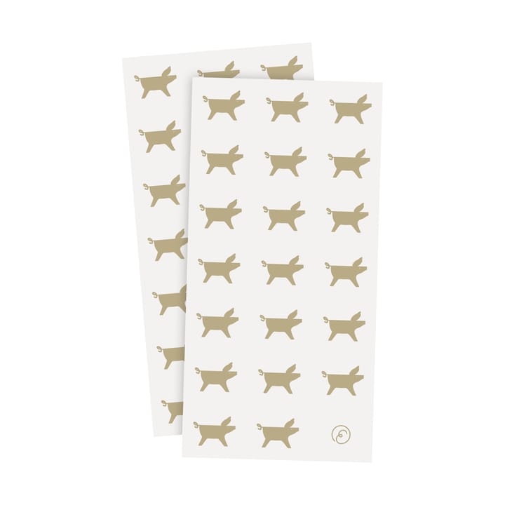 Servilletas Ernst cerdito navideño 10x20 cm, 20-pack - Blanco-beige - ERNST