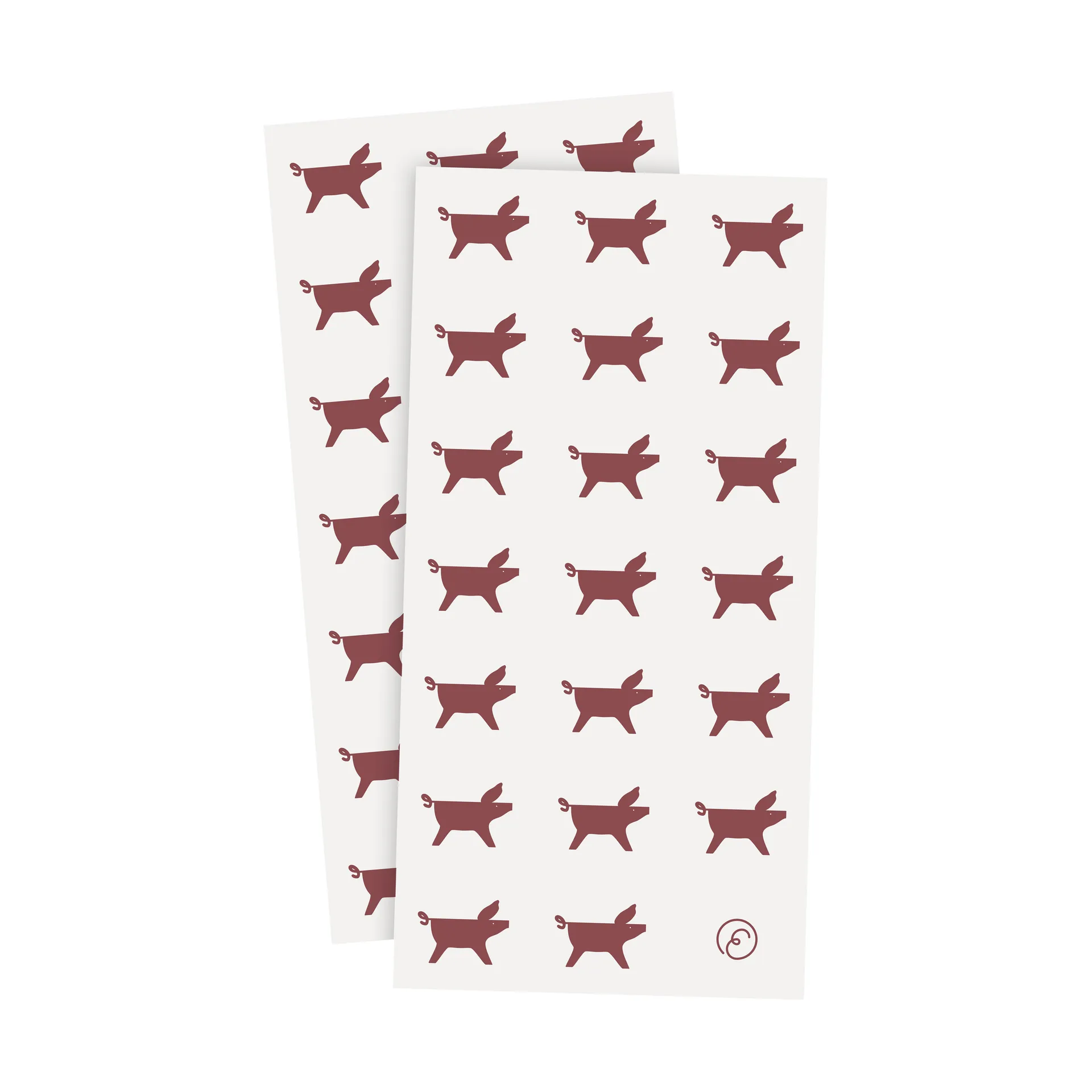 Servilletas Ernst cerdito navideño 10x20 cm, 20-pack, Blanco-rojo ERNST