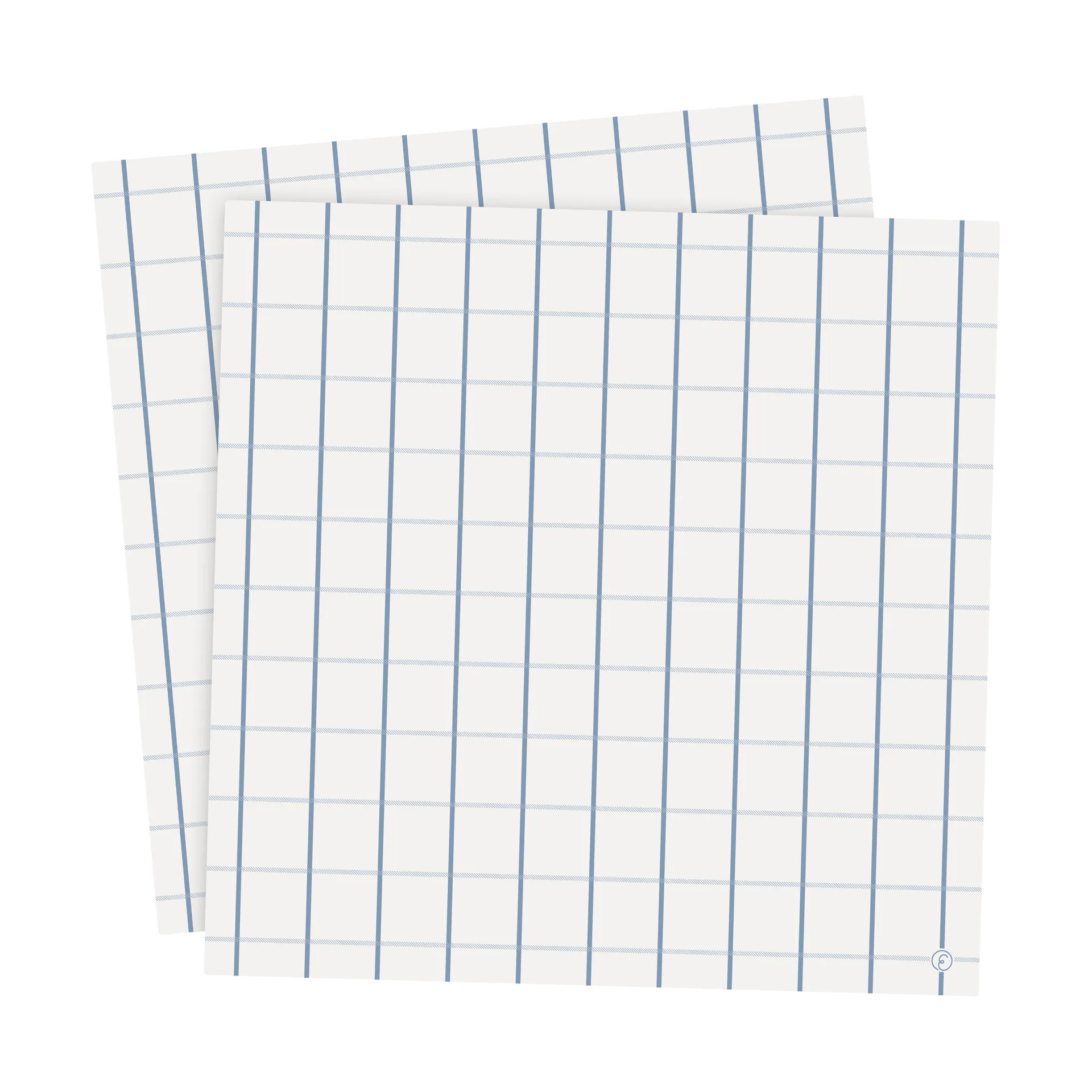 Servilletas Ernst cuadros 33x33 cm, 20-pack, Azul claro-azul claro ERNST