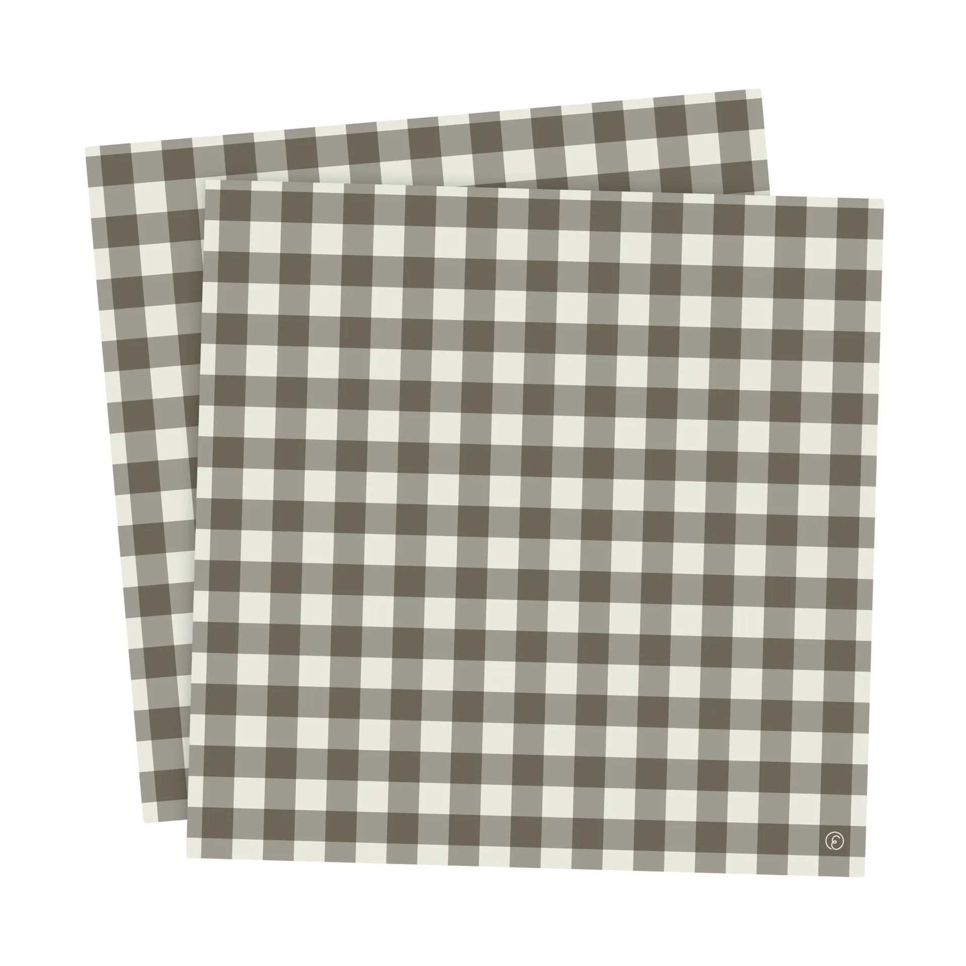 Servilletas Ernst cuadros 33x33 cm, 20-pack, Marrón topo-gris claro ERNST