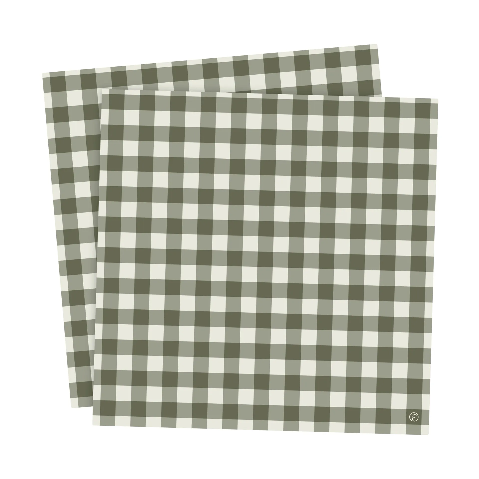 Servilletas Ernst cuadros 33x33 cm, 20-pack, Verde-gris claro ERNST
