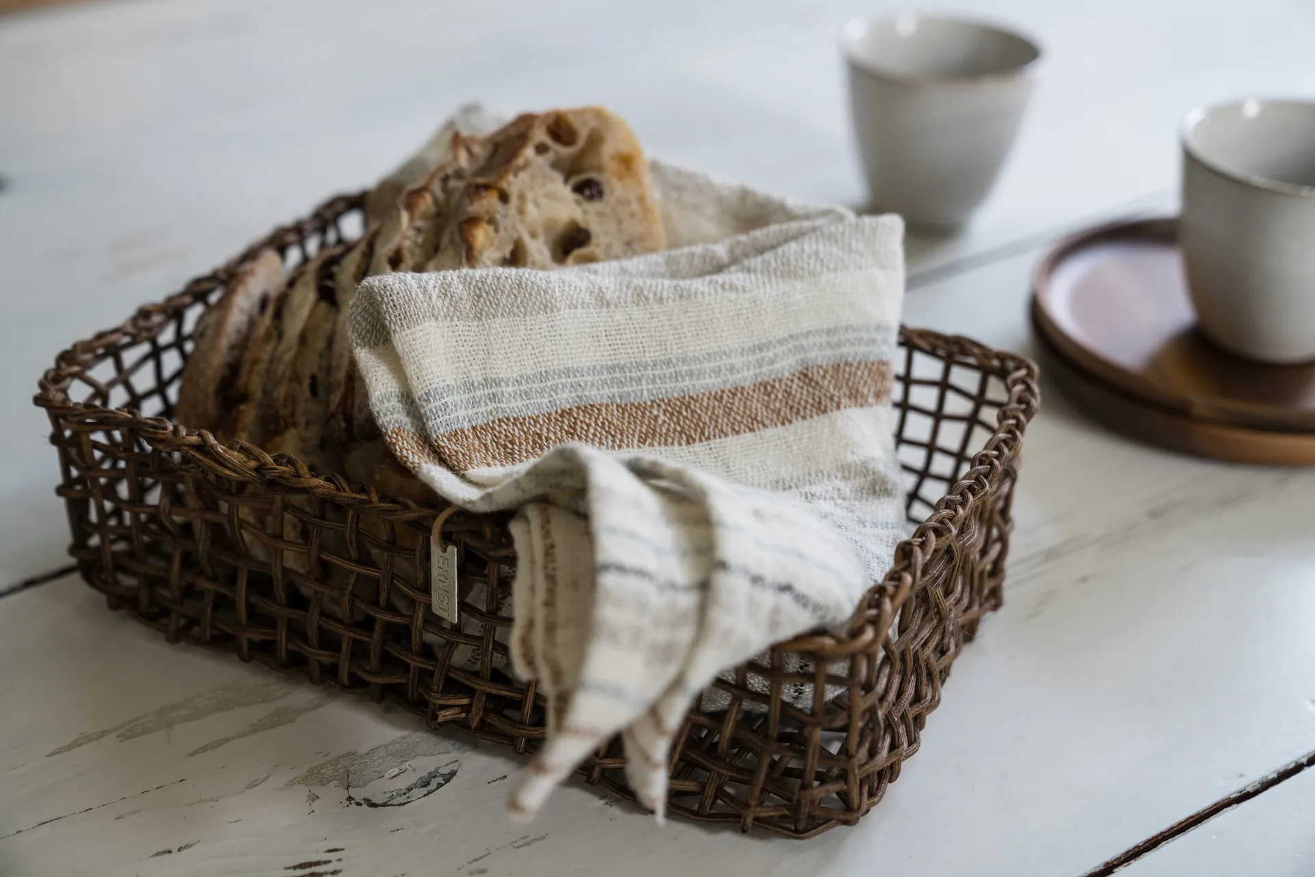 Set de cestas rectangulares Ernst 2 piezas, Marrón oscuro ERNST