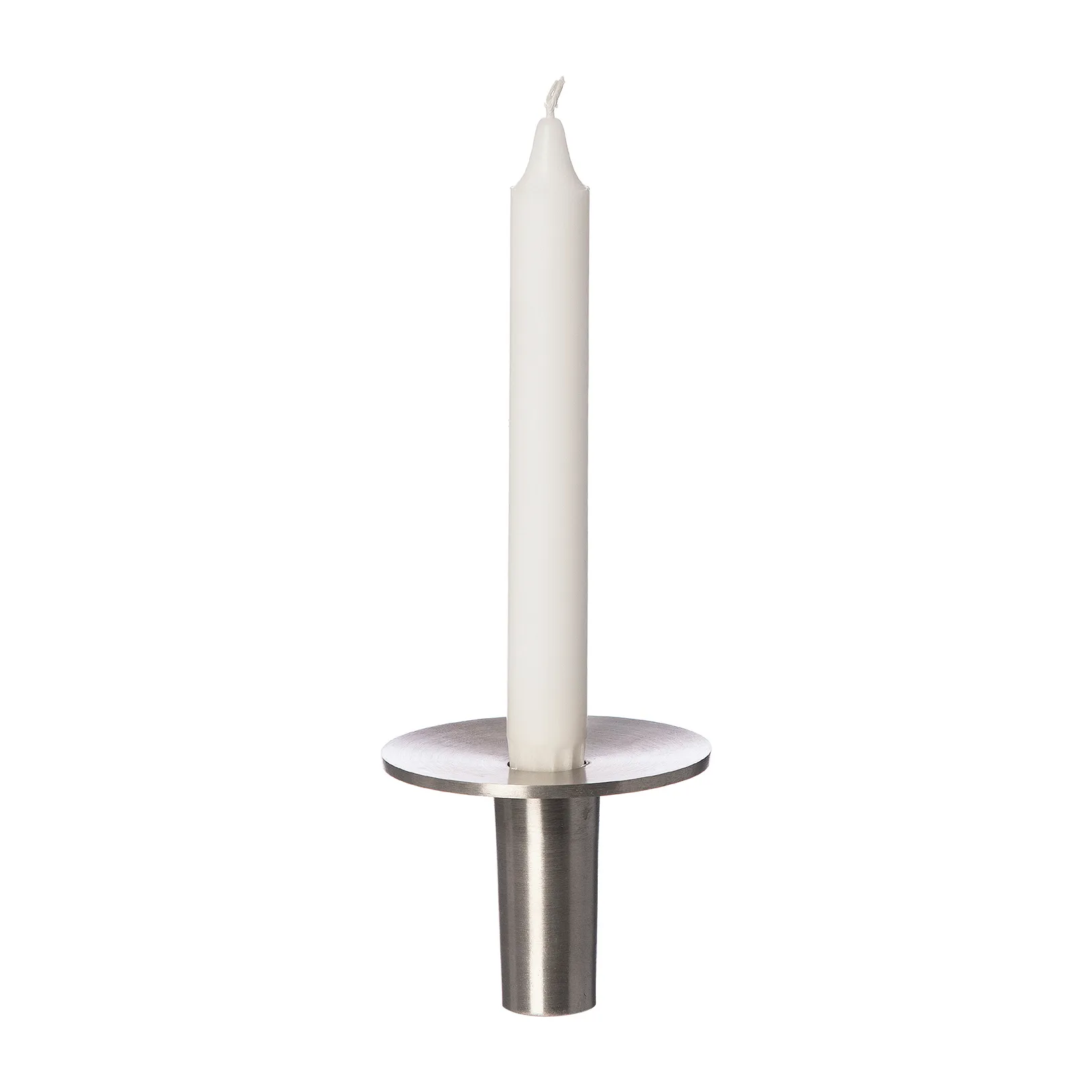 Soporte para velas Ernst aluminio cepillado Ø9,2 cm, 7 cm ERNST