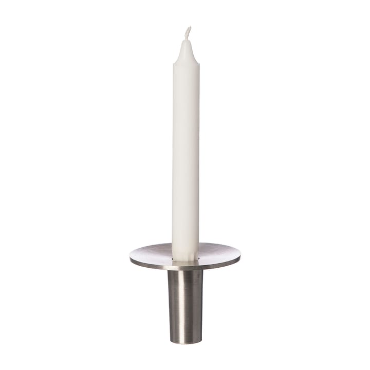 Soporte para velas Ernst aluminio cepillado Ø9,2 cm - 7 cm - ERNST