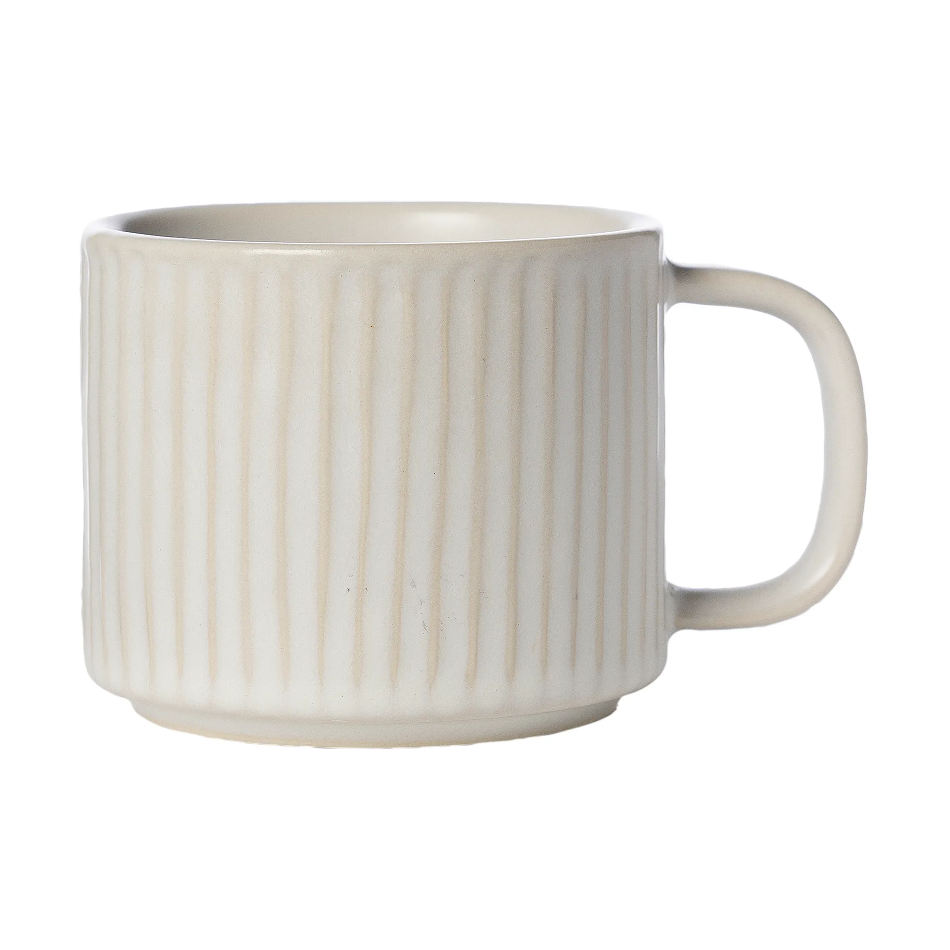Taza acanalada Ernst 26 cl, Blanco natural ERNST