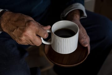 Taza acanalada Ernst 26 cl - Blanco natural - ERNST