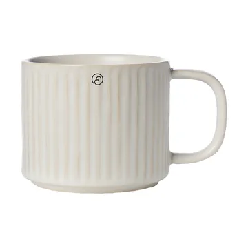 Taza de té acanalada Ernst 36 cl - Blanco natural - ERNST