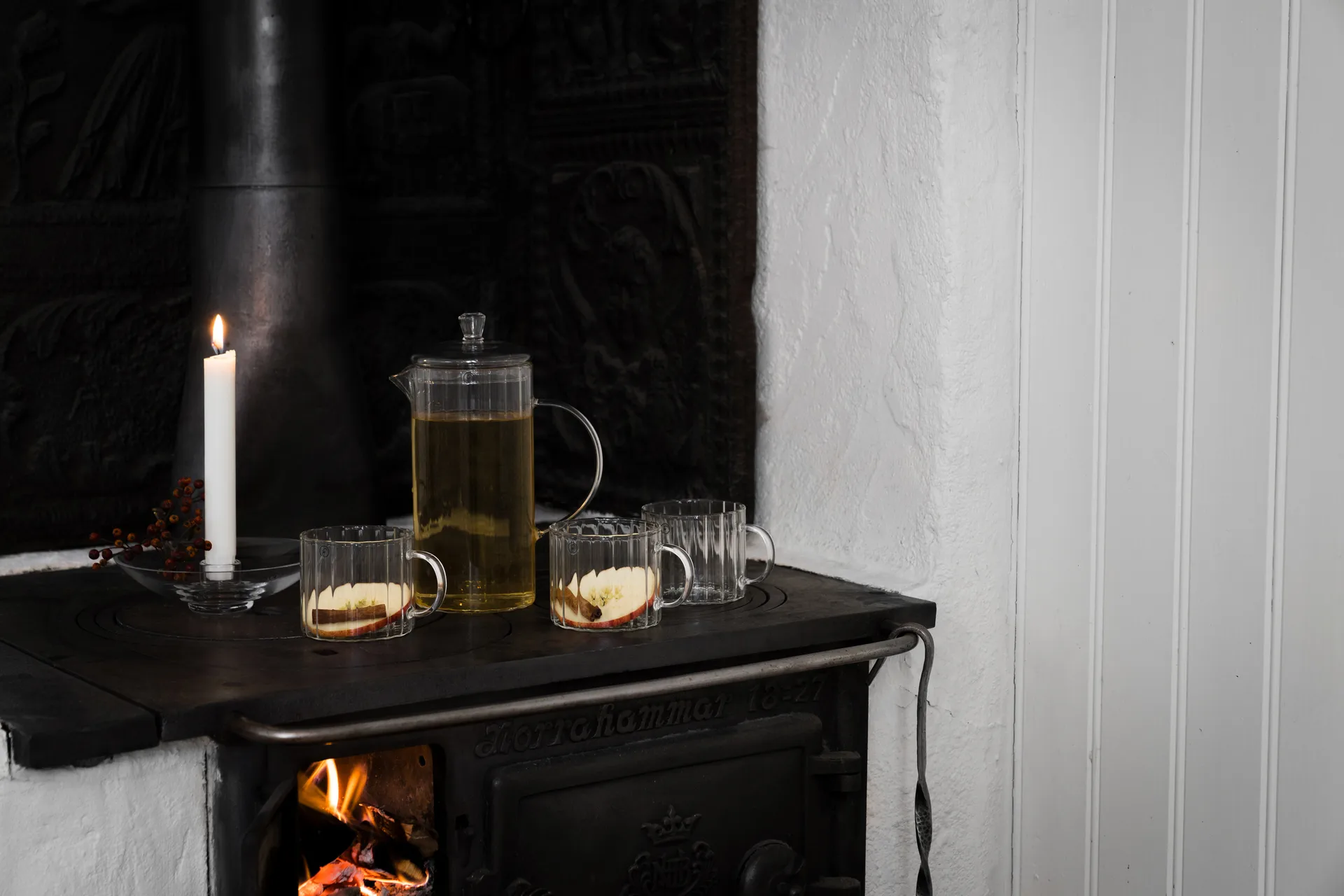 Taza Ernst acanalada Ø8 cm, Claro ERNST