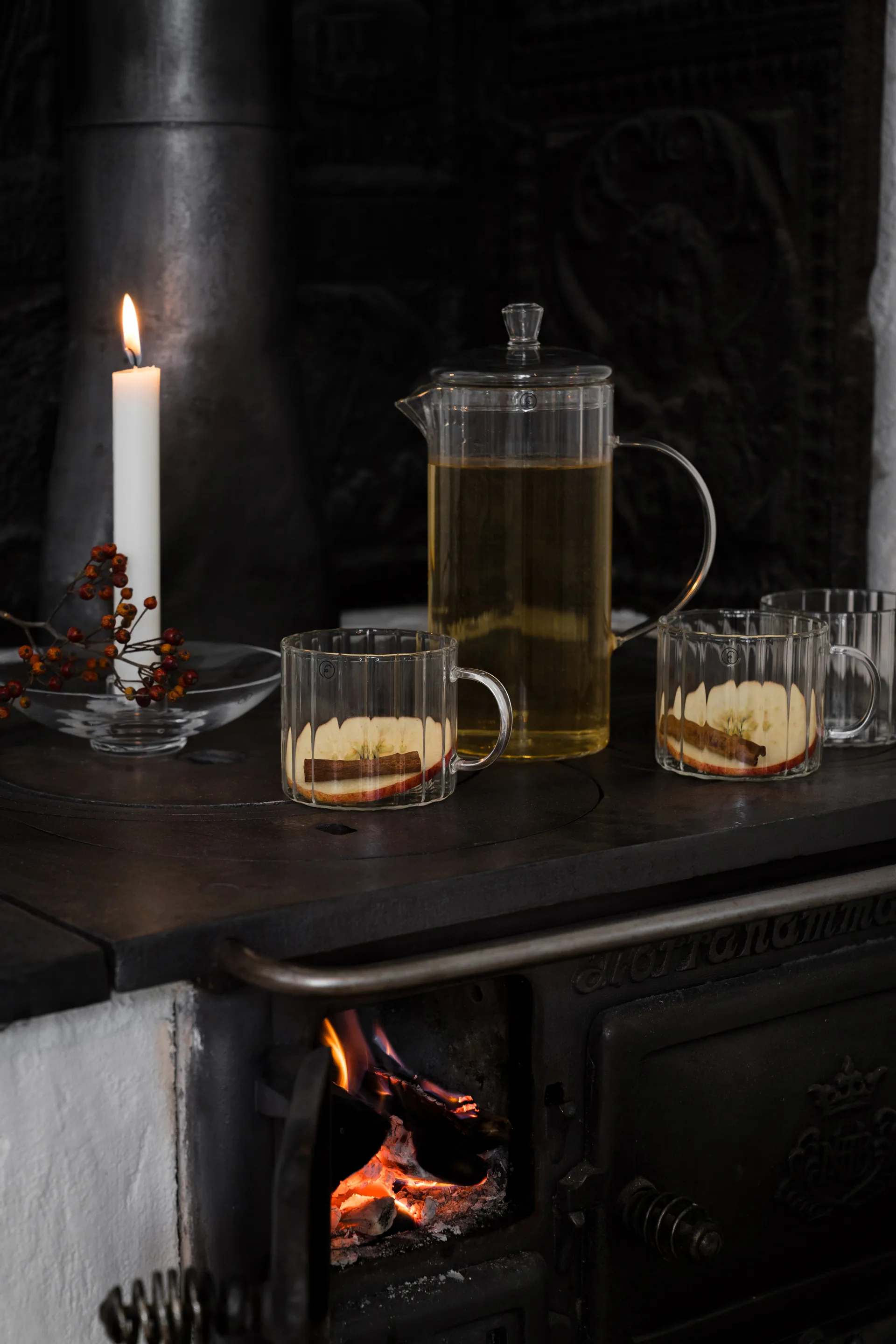 Taza Ernst acanalada Ø8 cm, Claro ERNST