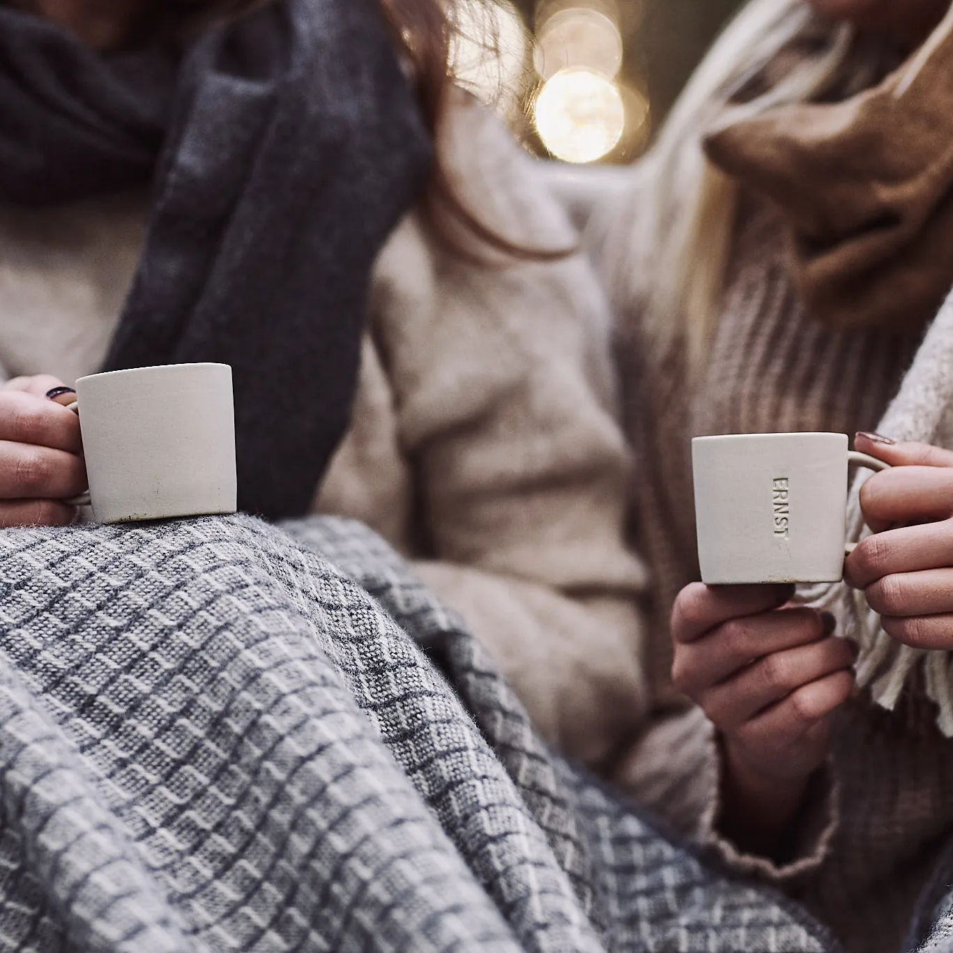 Taza espresso Ernst gres 10 cl, blanco natural ERNST