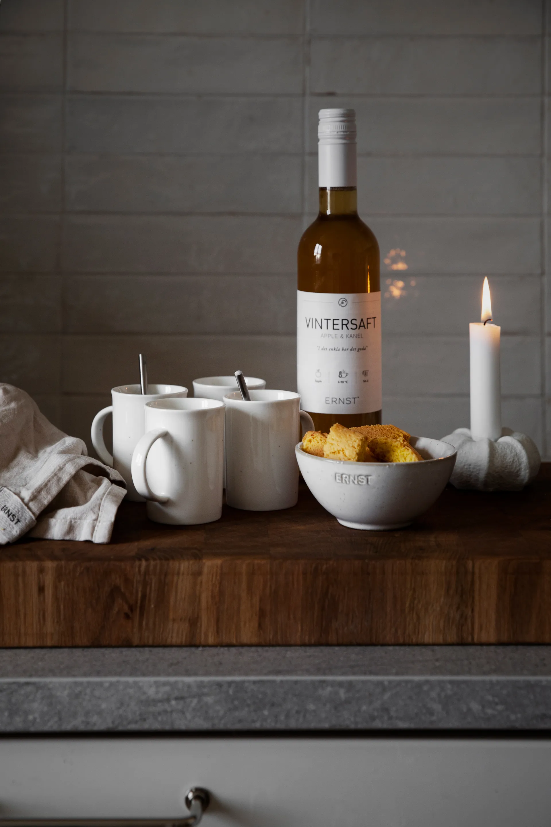 Taza para vino caliente Ernst porcelana 7,5 cm, Vainilla ERNST