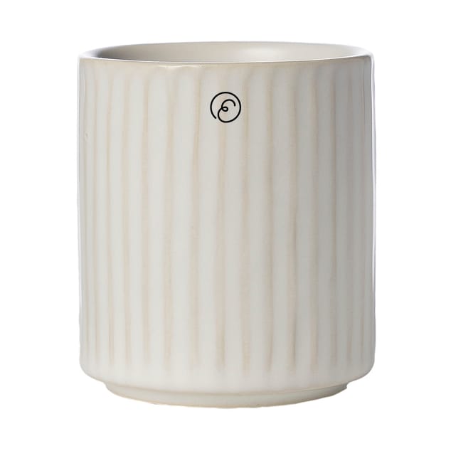 Taza sin asa acanalada Ernst 19 cl - Blanco natural - ERNST