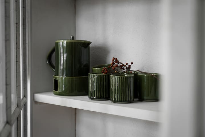 Taza sin asa acanalada Ernst 19 cl, Verde ERNST