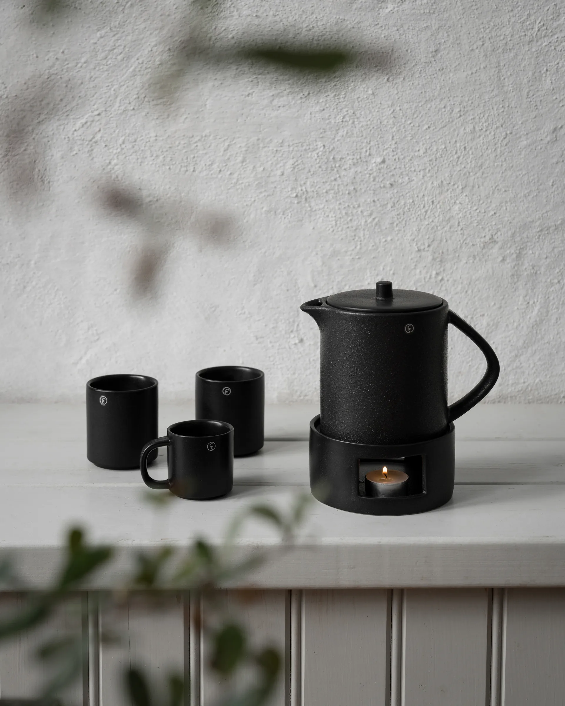 Taza sin asa Ernst Ø7 cm, Negro ERNST