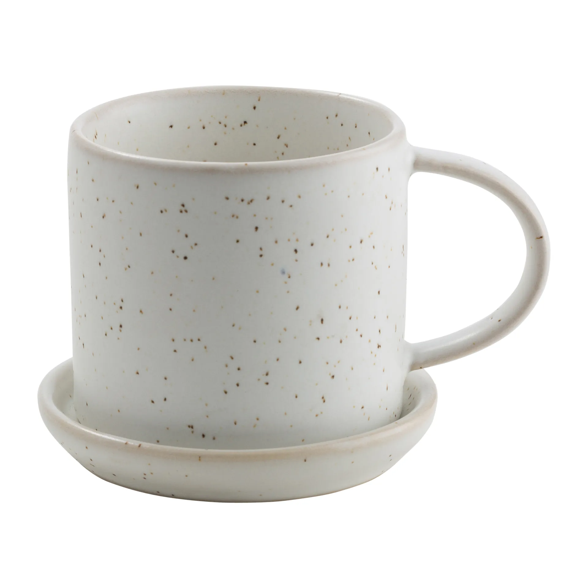 Taza y platillo Ernst 7 cm, blanco-con puntos ERNST