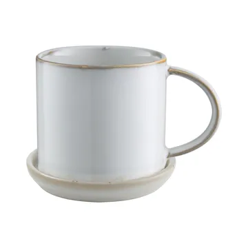 Taza y platillo Ernst 7 cm - blanco - ERNST