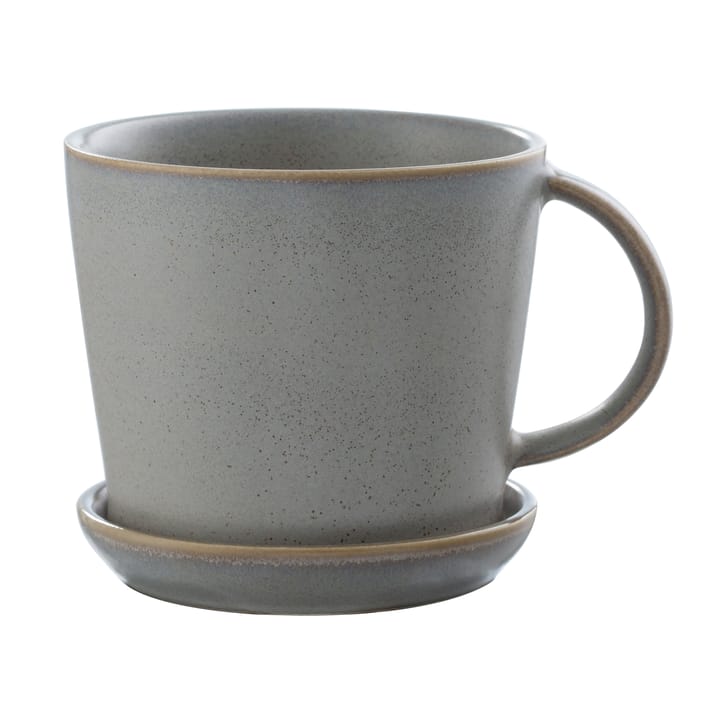 Taza y platillo Ernst 8,5 cm - gris - ERNST