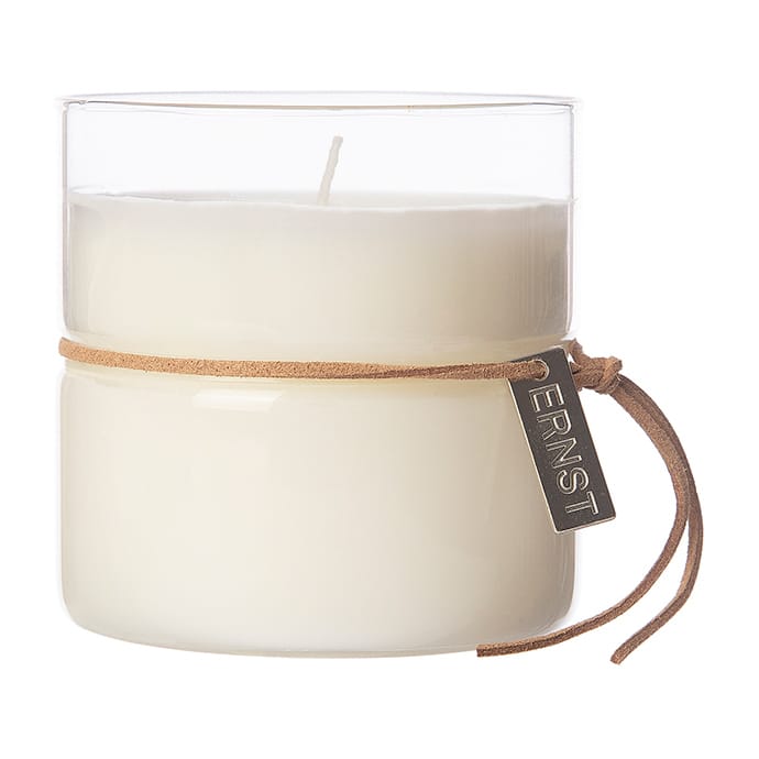 Vela perfumada en vaso con cintura Ernst Ø8 cm - I det enkla - ERNST
