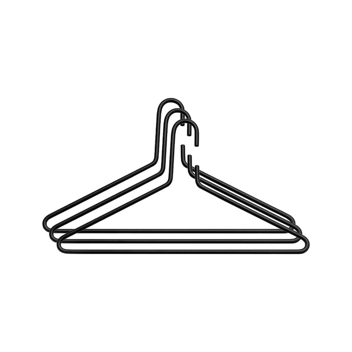 3 Perchas Triangel - negro - Essem Design