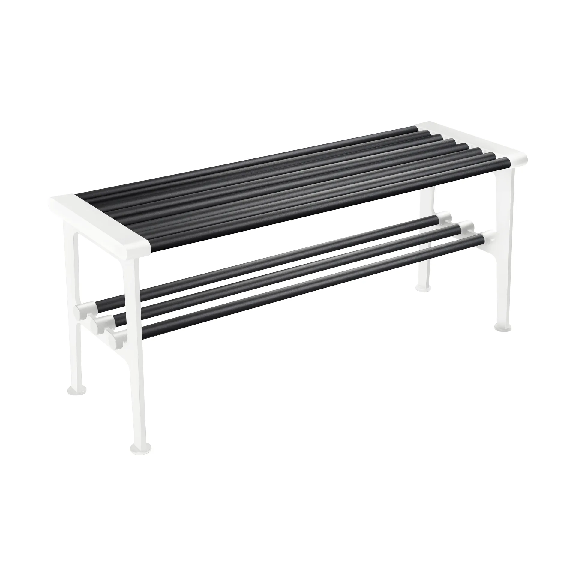 Banco Nostalgi 100 cm, Negro-blanco Essem Design